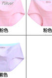 Solid Color Cotton Women Panties Underwear Breathable Women Girl Briefs Comfortable Mid RiseUnderpant Lingerie