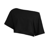 Street Style Languid Shoulders Loose Simple Leisure Long-Sleeved Shawl Hottie Umbilical Thin