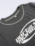 short-sleeved T-shirt with logo