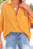 Spring Green Button Up Shirts Women Cotton Long Sleeve Blouses Korean Office Lady Blouse Summer Basic White Blue Tops