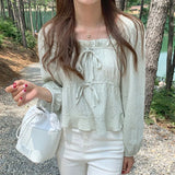 Spring Linen Cotton Shirt Tops Casual Girls White Blouse Women Long Sleeve Korean Women Blouses Femme Soft Blusas