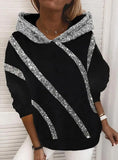Casual Sequins Hoody