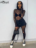 Summer Skinny Pants Women High Waist Hollow Out See Through Leggings Mesh Pants Women Sexy Club Hole Black Trousers