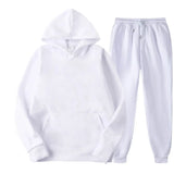 Spring New Men Casual Sets Brand Men Solid Hoodie + Pants Two-Pieces Casual Tracksuit Sportswear Hoodies Set Suit