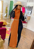 Turtleneck Side Slit Long Sweater