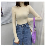 Women's Turtleneck Sweater Autumn and Winter New Pullover Slim Bottoming Sweater Knitted Casual Long Sleeve Pull Femme
