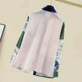 Sleeve Print Chiffon Blouse Women Blusas Mujer De Moda 2021 Turn Down Collar Office Blouse Womens Tops And Blouses
