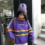 Turtleneck Hoodies Women Plus Velvet Warm Harajuku Printed Pullovers Tops Womens Oversize Patchwork Leisure Chic
