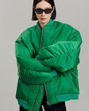 Autumn / Winter 2023 With Loose Zip Padded Jacket Female Ins Small Sweet Wind Baseball Jacket-Outfit