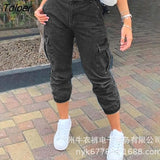 Mid-waist Jeans Trousers 2023 New Women Side Pockets Fashion Vintage Blue Streetwear Feet