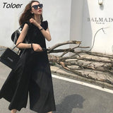 Women Loose Trendy New Fashion Korean Style Streetwear Ankle-length Summer High Waist All-match Ins Breathable