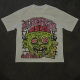 Cartoon Graphic T-Shirt Soho Mortar Goth Super T-Shirt Couple Y2k Top Korean Goth Men's Wear-Outfit