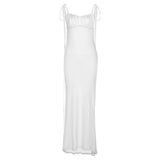 Toloer Summer New Women's Fashion Sling Sexy Back Slim Wrap Hip Temperament