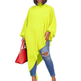 Summer Chiffon Irregular Fashion Size Women's Loose