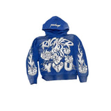 Graphic Printing Pullover Harajuku Vintage Y2kstreetwear High Street Hoodie-Outfit