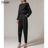 Office Lady High Waist Khaki Pants Women 2022 Autumn Fashion Casual Trousers Zipper Pocket Solid Female Brown Pencil