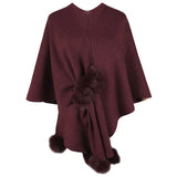 Women's Shawl Cape Coat Irregular Kintting Cloak Sweater Women Loose Pullovers Autumn Winter Oversized Warm Pancho