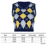 girl Sweater Vest women jumper V Neck pullover Knitted Vests Women y2k Preppy Style Crop Top Autumn 2020 solid