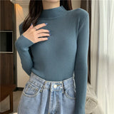 Winter Women Pullovers Sweater Turtleneck Knitted Sweater Women Tops Long Sleeve Short Slim Sweaters Girls Clothes