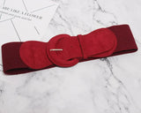 Suede Pu Leather Big Buckle Adjustable Wide Belt Personality Women New Fashion Tide All-match Spring Autumn 2023
