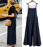 Summer High-Rise Broad-Legged Trousers Female New Students Loose Thin Casual Solid Color Simple