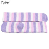 Warm Striped Stockings Knee Cute Women Stockings High Over Knee For Ladies Girls Warm Long