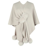 Women's Shawl Cape Coat Irregular Kintting Cloak Sweater Women Loose Pullovers Autumn Winter Oversized Warm Pancho