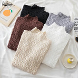 Winter Pullover Turtleneck Women Sweaters 2022 Cashmere Warm Slim Tops Sweater Knitted Jumper Solid Soft Pull Femme