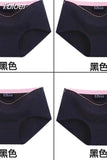 Solid Color Cotton Women Panties Underwear Breathable Women Girl Briefs Comfortable Mid RiseUnderpant Lingerie