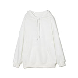 Autumn Winter Thickened Fleece Hooded Sweatshirt Women Loose Solid Warm Hoodies Female Casual Soft Pullovers 2021