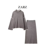Homemade New Women's Dress Clamming Side Knitted