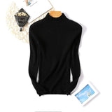 Autumer Winter Women Sweater Knitted Striped Solid Korean Fashion Pullover Slim Long Sleeve Blouse Knit Tops Pulls