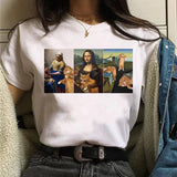 Harajuku Female Tshirt Gothic Flame Heart Print Short Sleeve Tops & Tees Fashion Casual T Shirt Women Clothing T-shirts