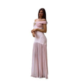Women's Dress 2025 New Temperament Tector-Smeared Braid Net Yarn Splicing A Bag Of Hip Dress