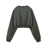 Neck Head Short Style Sweater 1131304 Spliced Shorts 1131311 Set-Outfit