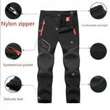 Pants Winter Fleece Warm Oversized Outdoor Hiking Camping Sports Trousers Casual Soft Waterproof Cargo Pants Plus