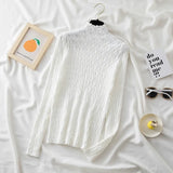 Winter Pullover Turtleneck Women Sweaters 2022 Cashmere Warm Slim Tops Sweater Knitted Jumper Solid Soft Pull Femme