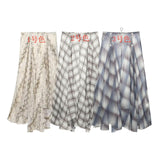 Women's Holiday Style Snake Print Irregular Wide Swing Skirt