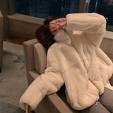 quality mink coat women's 2021 winter new lady Qian Xueli and young stand collar Rex Rabbit Fur women's winter fashion