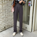Suit Pants Spring Office Lady Long Trousers New Autumn Solid Slim High Waist Fashion Pants