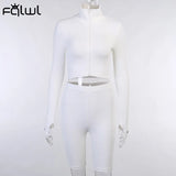 Lucky Label 2 Two Piece Set Women Outfits Activewear Fitness Elastic Crop Top Leggings Women Matching Set Tracksuit