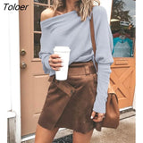 Women Sexy Off Shoulder Batwing Sleeve Pullovers Jumper 3XL 2018 Harajuku Casual Loose Solid Long Sleeve Knitted