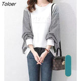 Pullovers Women Spring Autumn New Korean Style Loose Shirt Stitching Pullover Casual All-match Long Sleeve Womens