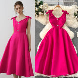 Luxury Banquet High-End Court Style Dress Temperament V Receive Waist Thin High-End Exquisite