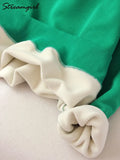 Winter Fleece Sweatshirt Women Oversize Green Tops Loose Thick Velvet Warm Sweatshirts Women Thick Fleece