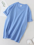 Sleeve Oversized T-shirt Cotton Women Top Summer 2022 Solid White T shirts 100% Cotton Tees Lady Basic T Shirt Women