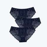 3pcs/Pack! Plus Size Women Underwear Lace Briefs Sexy Panties for Women XL- 4XL Comfort