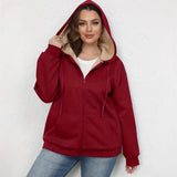 Size Women's Winter Explosion Warm Plush Hoodie