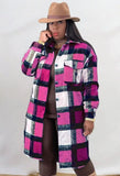 Casual Plaid Turndown Collar Long Sleeve Loose Blouse