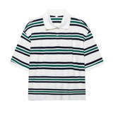 Striped Short-Sleeved T-Shirt + Low-Rise 100-Fold Skirt 2025 Spring New